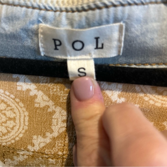 POL Patchwork Shacket with Mixed Patterns - Picture 6 of 7